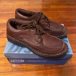 Dr. Scholl's Men's Dark Brown Cypress Oxfords Massaging Gel Size 9.5 NWT